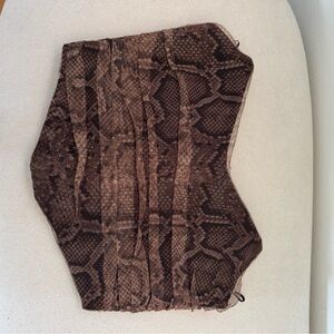 Zara top - Brown Snake Pattern